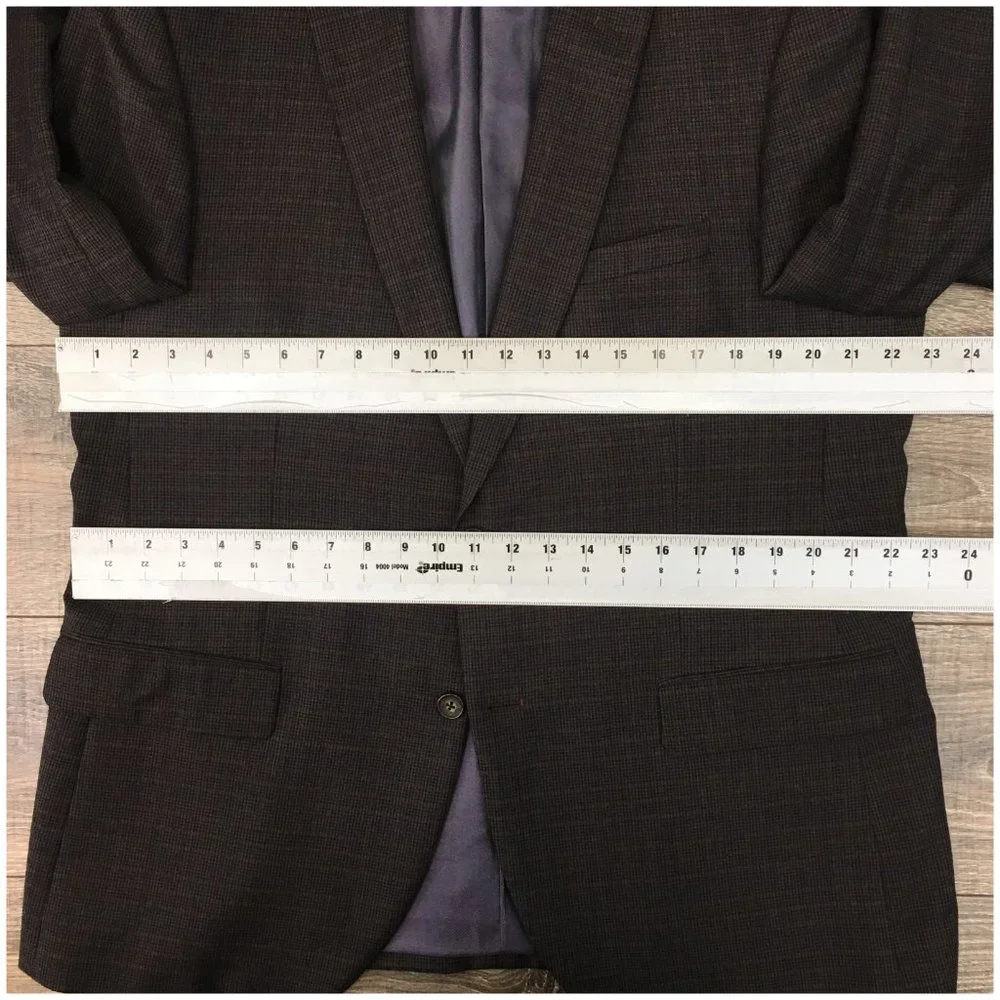 Marc Martin Mens Blazer Sport Coat Two Button‎ Jacket Wool 44R Men Casual Suits
